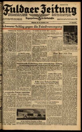 Ausgabe vom Mittwoch, den 30. Dezember 1942.