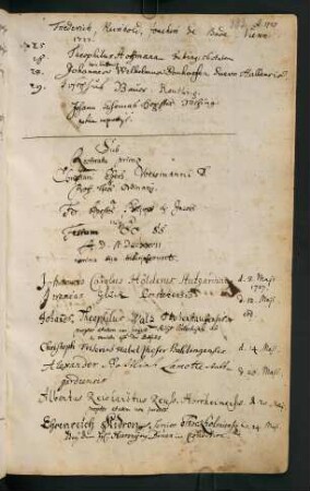 Sommerhalbjahr 1727. Rektorat Christian Eberhard Weißmann