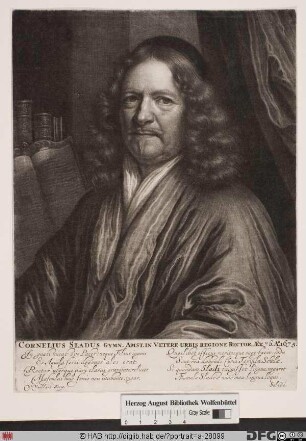Bildnis Cornelius Sladus (eig. Slade)