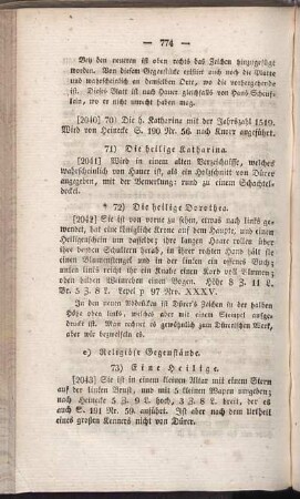 e) Religiöse Gegenstände.