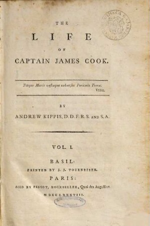 The life of captain James Cook, 1