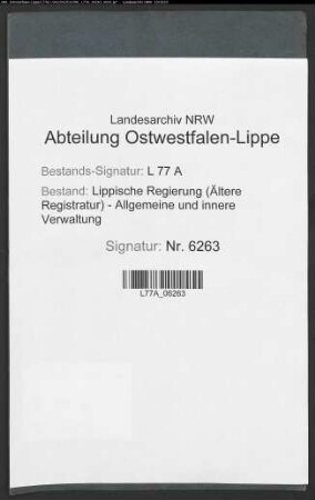 Schenkung N. Spanjer Herfords zu Gunsten des Landkrankenhauses