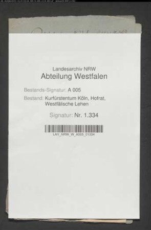 Wegen der Zubehörungen des unteren Hauses zu Melschede