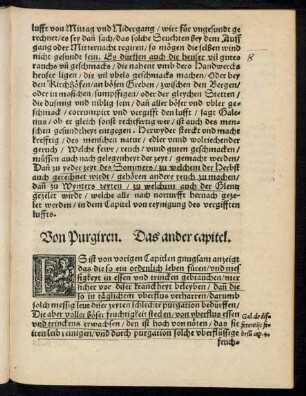 Von Purgiren. Das ander capitel.