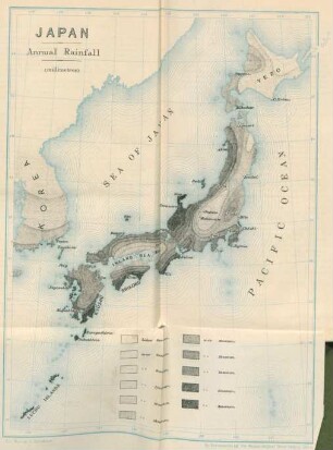 Japan. Annual rainfall