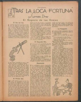 Tras la loca fortuna : El negocio de las ovejas