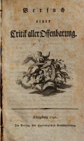 Versuch einer Critik aller Offenbarung
