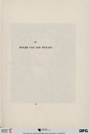 Die niederländischen, französischen und deutschen Gemälde verzeichnet von Max J. Friedländer (Nr. 67-164b)