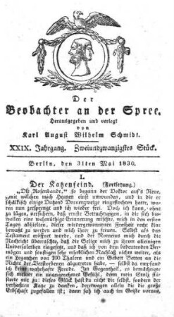 22. Stueck, 31. Mai 1830