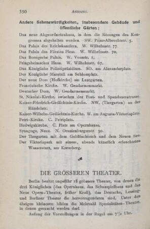 Andere Sehenswürdigkeiten, insbesondere Gebäude und öffentliche Gärten