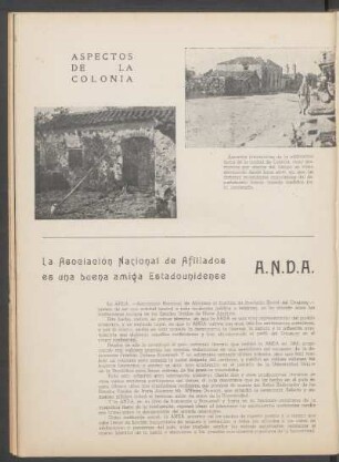 Aspectos de la Colonia - [Fotografías]