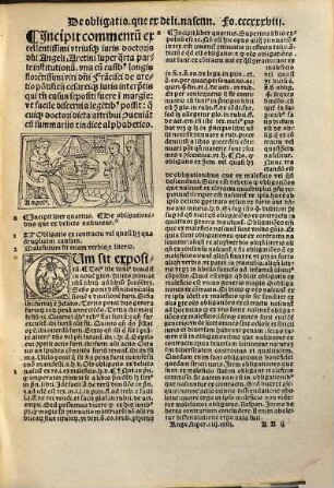 Ange. Areti. super Jnstitu. : Opus preclarum viri prestantissimi domini Angeli aretini vtriusq[ue] iuris professoris clarissimi sup[er] q[ua]ttuor libris Institutionu[m]: cu[m] casibus longis egregij viri d[omi]ni Francisci de aretio ..., sup[er] quarta parte