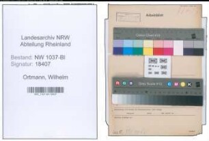 Entnazifizierung Wilhelm Ortmann , geb. 22.03.1901 (Krim.Beamter)