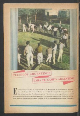 Técnicos argentinos para el campo argentino