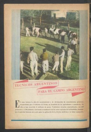 Técnicos argentinos para el campo argentino
