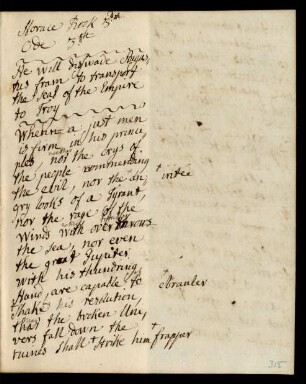 Horace Book 13th Ode 3th