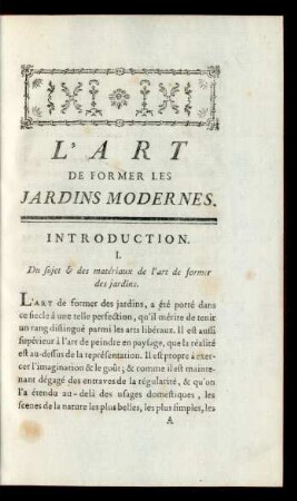 L'Art De Former Les Jardins Modernes.