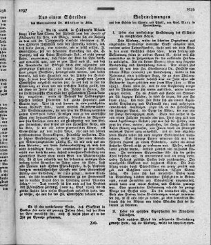 Wahrnehmungen aus dem Gebiete der Chemie und Physik.