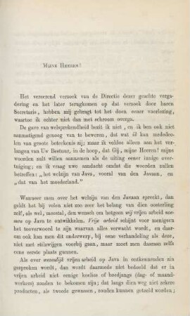 Mijne Heeren!