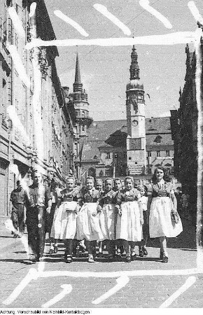 Sorbentreffen, Kreisrat Dr. Jan Ziesche, Oberregierungsrat Krenz, Kreisschulrat, 8./9. Juli 1950