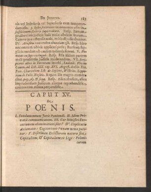 Caput XV. De Poenis.