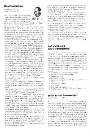 Monatsversammlung