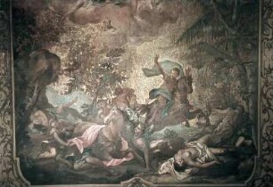 Diana und Apollo töten die Kinder der Niobe