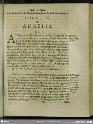 Locus IV. De Angelis