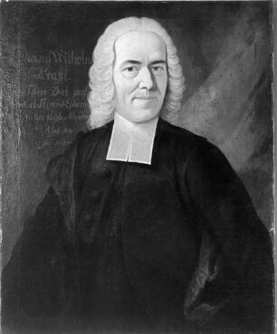 Bildnis des Johann Wilhelm Krafft, 1746-1767 Professor der Theologie in Marburg (1696-1767)