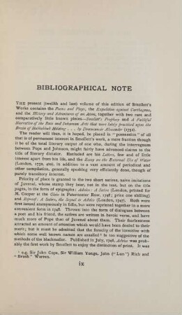 Bibliographical note
