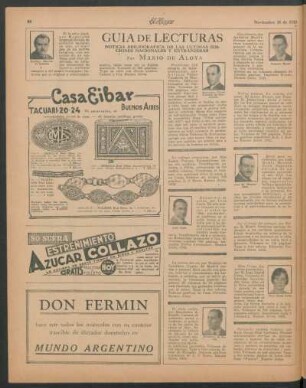 Guía de lecturas : Noticia bibliográfica de las últimas ediciones nacionales y extranjeras