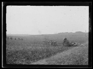 Verlassene französische Batterie nach Saarburg (heute Sarrebourg, Dep. Moselle, Frankreich)