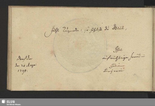 Bl. 81v-82r. Stammbucheintrag von Beyer, Juliane