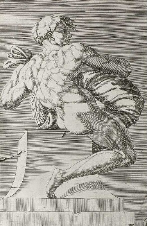 Jünglingsfigur der Sixtinischen Decke