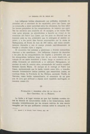 III - Fundación y primeros años de la villa de San Cristóbal de La Habana