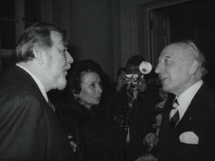 Bernhard Wicki und Gattin Agnes Fink [Walter] Scheel