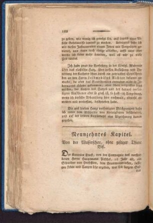 Neunzehntes Kapitel. Von der Wasserscheu, ohne giftiger Thiere Biß
