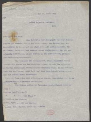 Brief an Heinrich Dessauer : 18.03.1915