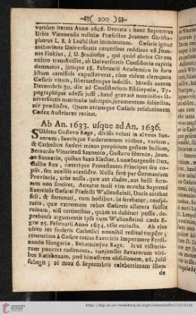 Ab An. 1633. usque ad An. 1636