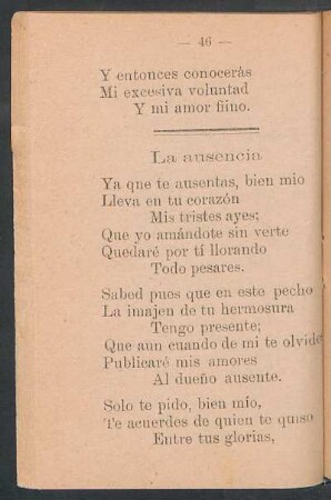 La ausencia