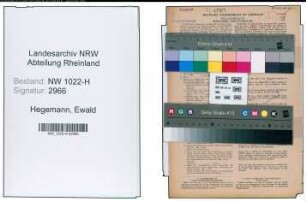 Entnazifizierung Ewald Hegemann , geb. 23.02.1888 (Postbeamter)
