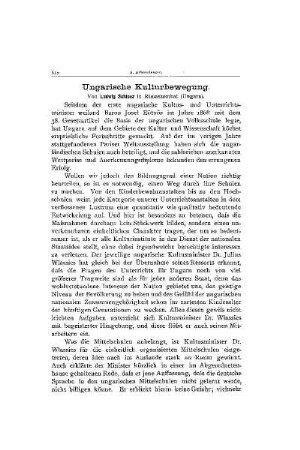Ungarische Kulturbewegung