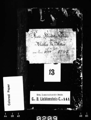 Gerichtshandelsbuch von Mülsen St. Niclas, Bd. 11