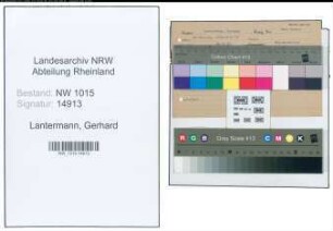 Entnazifizierung Gerhard Lantermann , geb. 30.12.1905 (Kaufmann)