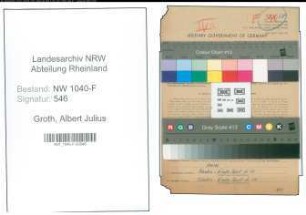 Entnazifizierung Albert Julius Groth , geb. 31.01.1904 (Zollsekretaer)