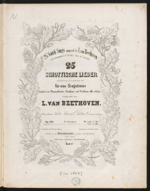 Lief. I: 25 Schottische Lieder