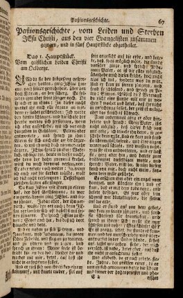 67-75, Passionsgeschichte, [...]