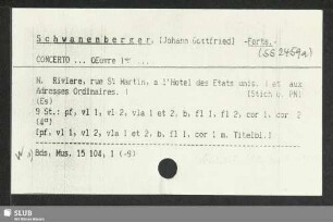 Schw-Sp: [Zettelkatalog der RISM-Arbeitsstelle Dresden (Musikdrucke)]