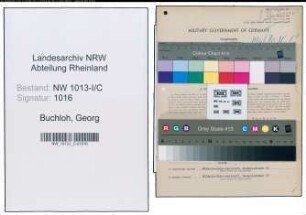 Entnazifizierung Georg Buchloh , geb. 01.03.1902 (Sattler)