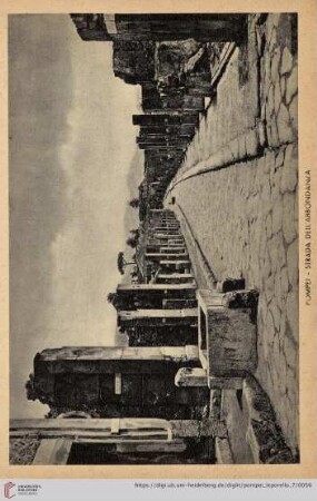 Pompei – Strada dell’Abbondanza – Rue de l’Abondance. – Via dell’Abbondanza. – Abbondanzastrasse.